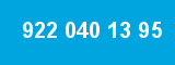 922 040 13 95